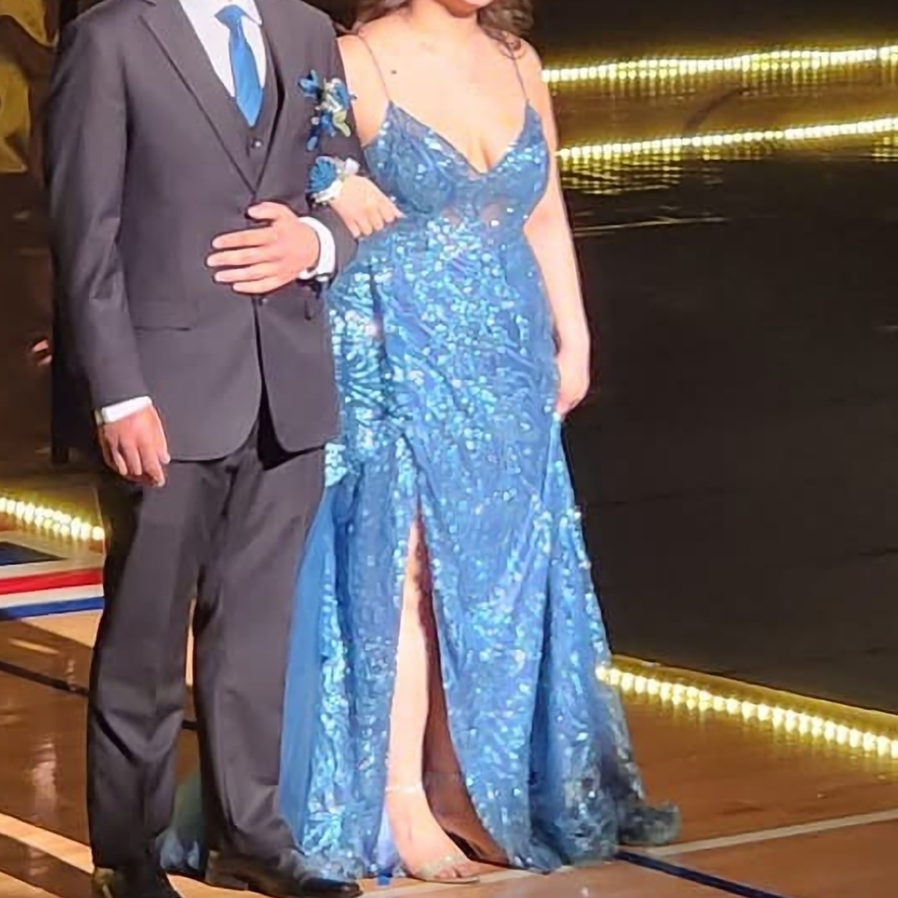 Cinderella Ladivine Shimmering Blue Dress